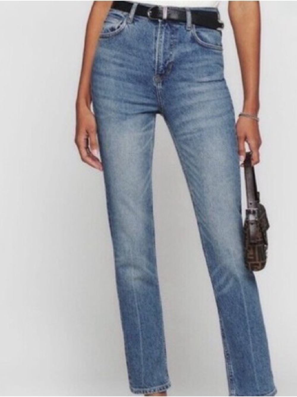 Reformation Liza Ultra high rise slim straight jeans size 26